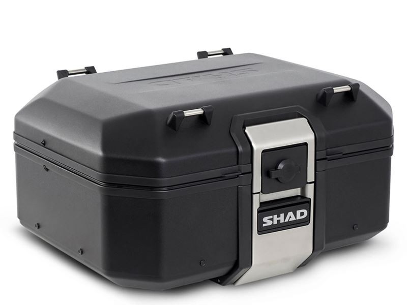 SHAD TR37 Motorcycle Aluminium Top Box Black 37L Waterproof Luggage D0TR37100B