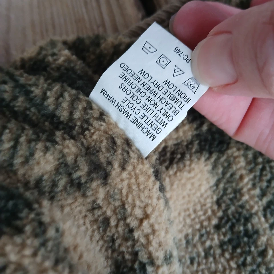 Arrow Blue Jean Co Men Jacket Large  Corduroy Long Sleeve Button Lined Flannel - Image 4 of 4