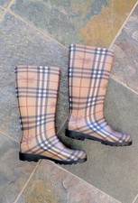 Burberry Women's Check Rain Boot for sale