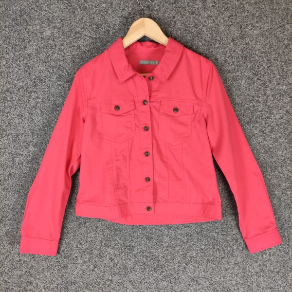Katies Blouse Top Womens Size 8 Pink Shirt Linen Blend