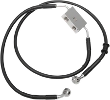 DRAG SPECIALTIES Brake Line - Front - Fits +12" - Black - XL 614745-12BLK