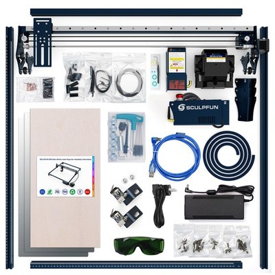 SCULPFUN S30 Ultra 33W Laser Engraver w/ Air Assist Kit for Wood Metal etc I3B6