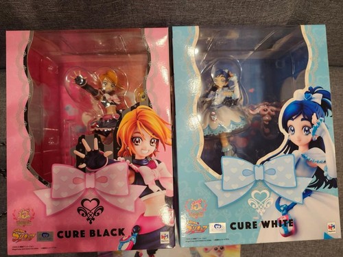 Megahouse Futari Wa Precure Figure Cure Black & White Complete Set Used