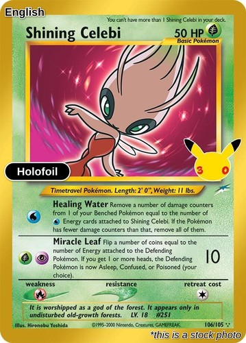 Shining Celebi Holofoil [30C - 106/105]