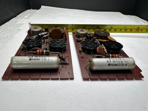 VINTAGE TUBE AMP  2 LESLIE MODULES, 12AU7 7189, PROJ. Pc. STRICTLY FOR PARTS,