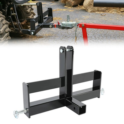#ad #ad 3 Point 2quot; Receiver Hitch Drawbar W Suitcase Weight Bracket For CAT 1 Tractors $72.99