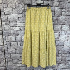 Schlupf Rock Italy Viskose 36/38 Stufen Rock Viskose 22c159 Neu