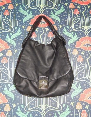 Marc By Marc Jacobs Black Leather Hobo Handbag Bag Medium Purse