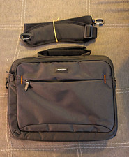 Amazon Basics 14" Black Padded Solid Laptop Shoulder/Messenger Bag