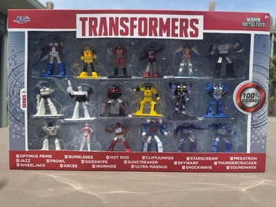 Jada Toys Transformers Nano Metalfigs 18 Pack Diecast Figure Set Series 1 In Box