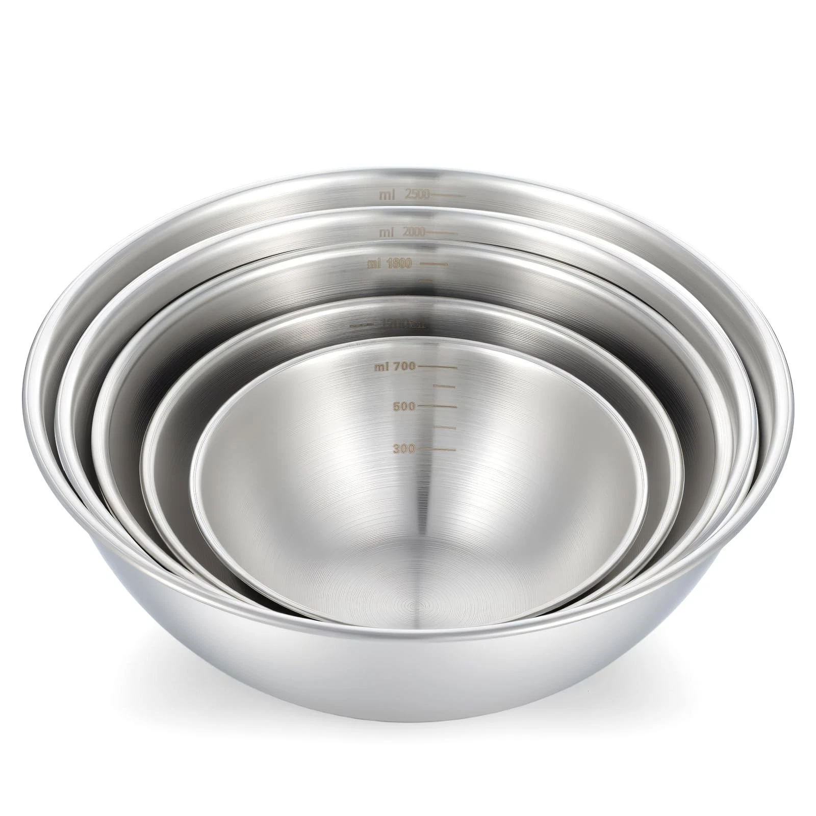 Stainless Steel Mixing Bowls Set of 5, Thicker Stainless Steel Flat Bottom Ne...
Opens in a new wind
