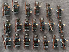 Set of 20 French France Army Soldiers Custom Minifigure Brick Block Figure