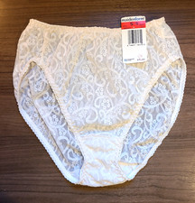 MAIDENFORM Ivory PVT AFFAIR Hi Cut Sheer Lace Panties NWT 40543 Vintage Sz S 5