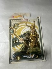 2019 Hot Wheels Marvel Series 6/6 Loki SCOOPA Di FUEGO Dark Green w/Gold 5 Spoke
