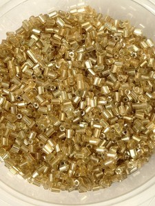 size 11//0 2-cut approx 2mm 50g glass HEX seed beads Silver Silver-Lined