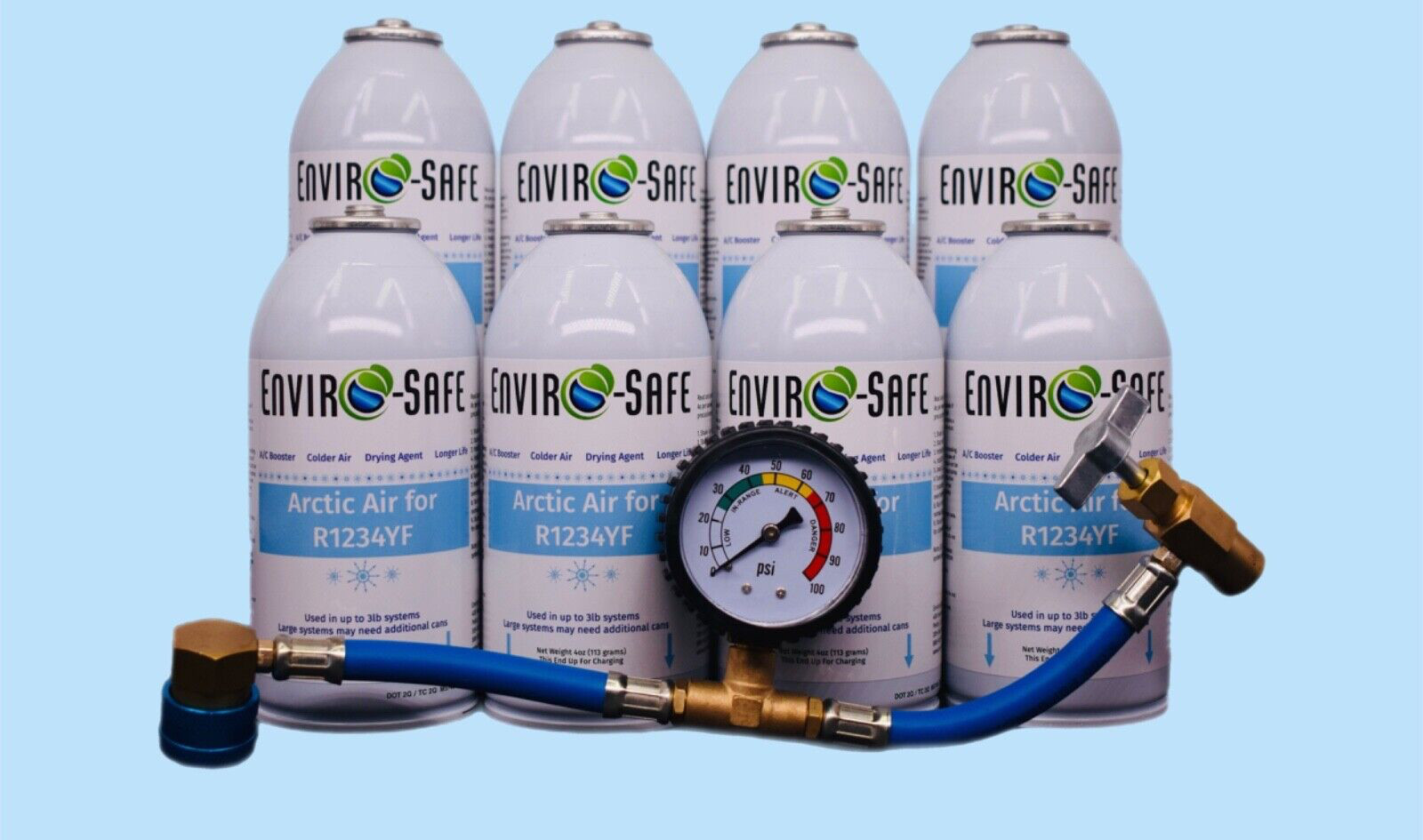 Arctic Air Refrigerant Additive Enviro-Safe R-1234YF Refrigerant Support / Arctic Air - 6 Can Pack (Part# 2091) R1234yf Refrigerant Support - Foto 3