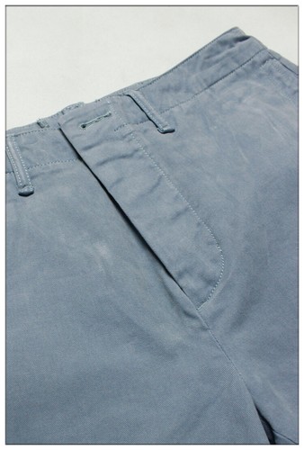 American D0uble RLOfficer's gerade Baumwolle Chino Hose hellblau W36/32 - Bild 7 von 12