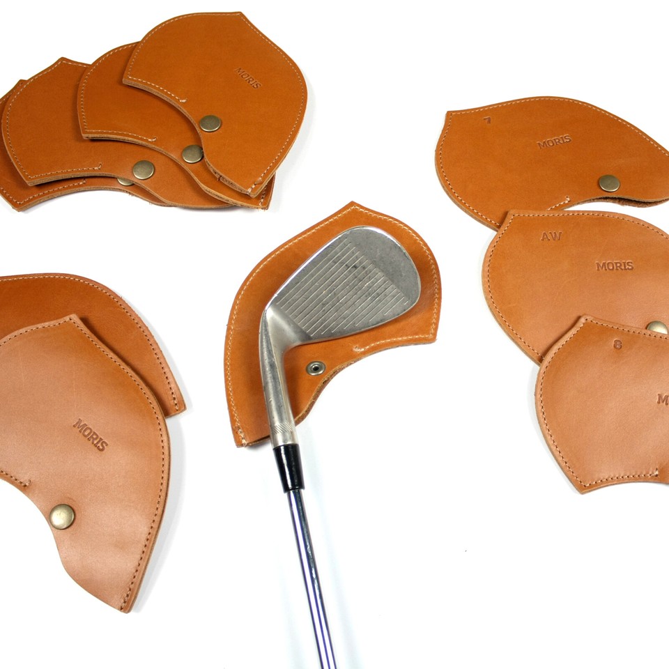 GENUINE COWHIDE LEATHER CUSTOMIZED INITIAL GOLF CLUB HEAD COVERS GIFT ...