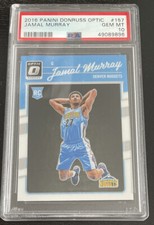 2016 Panini Optic Jamal Murray Rookie Card PSA 10 GEM MT #157 Denver Nuggets RC. rookie card picture