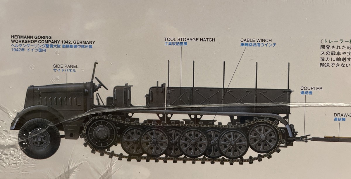 Maquette Tamiya Famo & transport de char SdaH116 1/35 chez