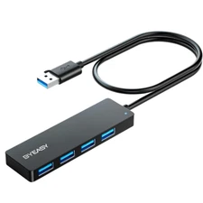 Byeasy USB 3.0 Hub 4 Port High Speed Adapter Portable Dock for Laptop Desktop PC