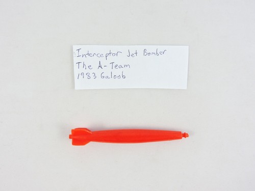 Red Bomb for THE A-TEAM Interceptor Jet Bomber 1983 Galoob plane missile part