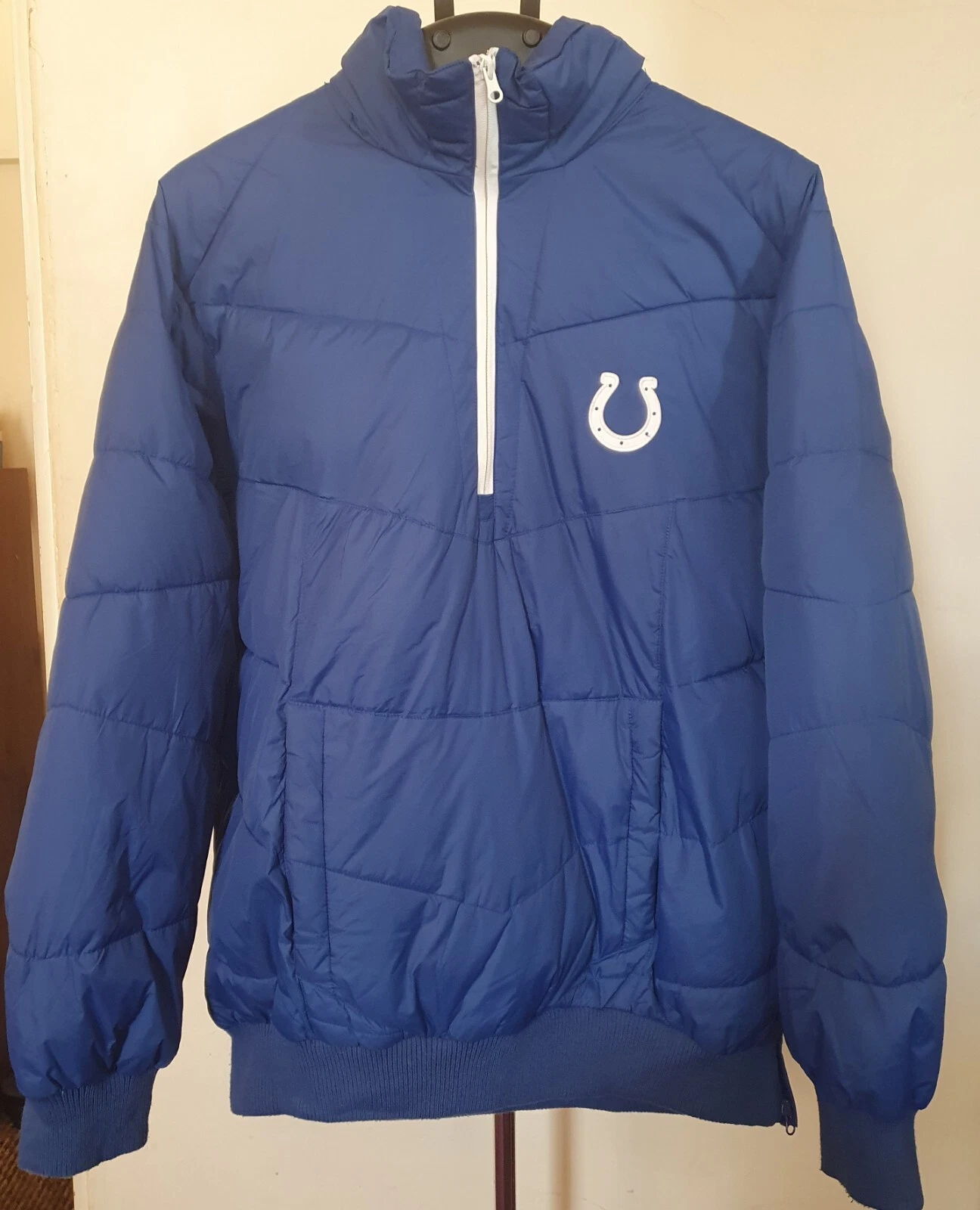 NFL Puffer Jacket Blue Coat Mens XL COLTS INDIANAPOLIS