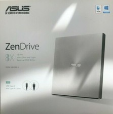 ASUS - SDRW-08U9M-U - ZenDrive External DVD-Writer - Silver