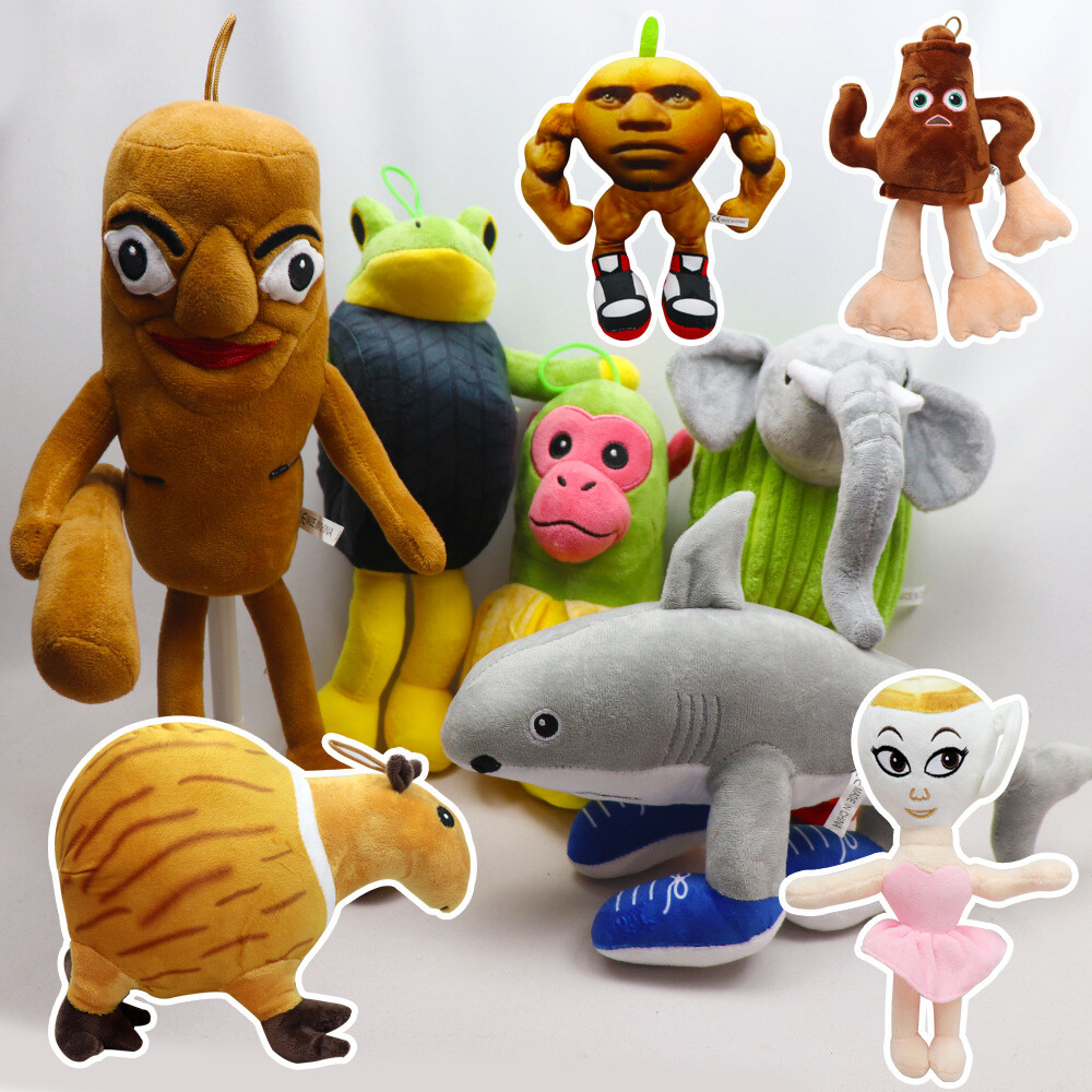 set/9pcs tung tung tung sahur stuffed plush game doll collection