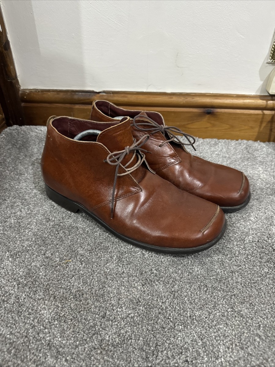 Brown Red Tape Tan Derby Boots Red Tape Dark Tan Derby Boots RED