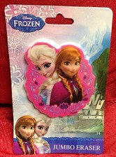 Disney Frozen Anna  Elsa Jumbo eraser 3" Brand New Free Shipping