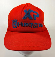 NOS Vintage 80s Husqvarna XP Sweden Snapback Trucker Hat
