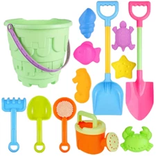 NNEOBA Children’s Sand Shovel and Beach Toy Set (13 pcs)