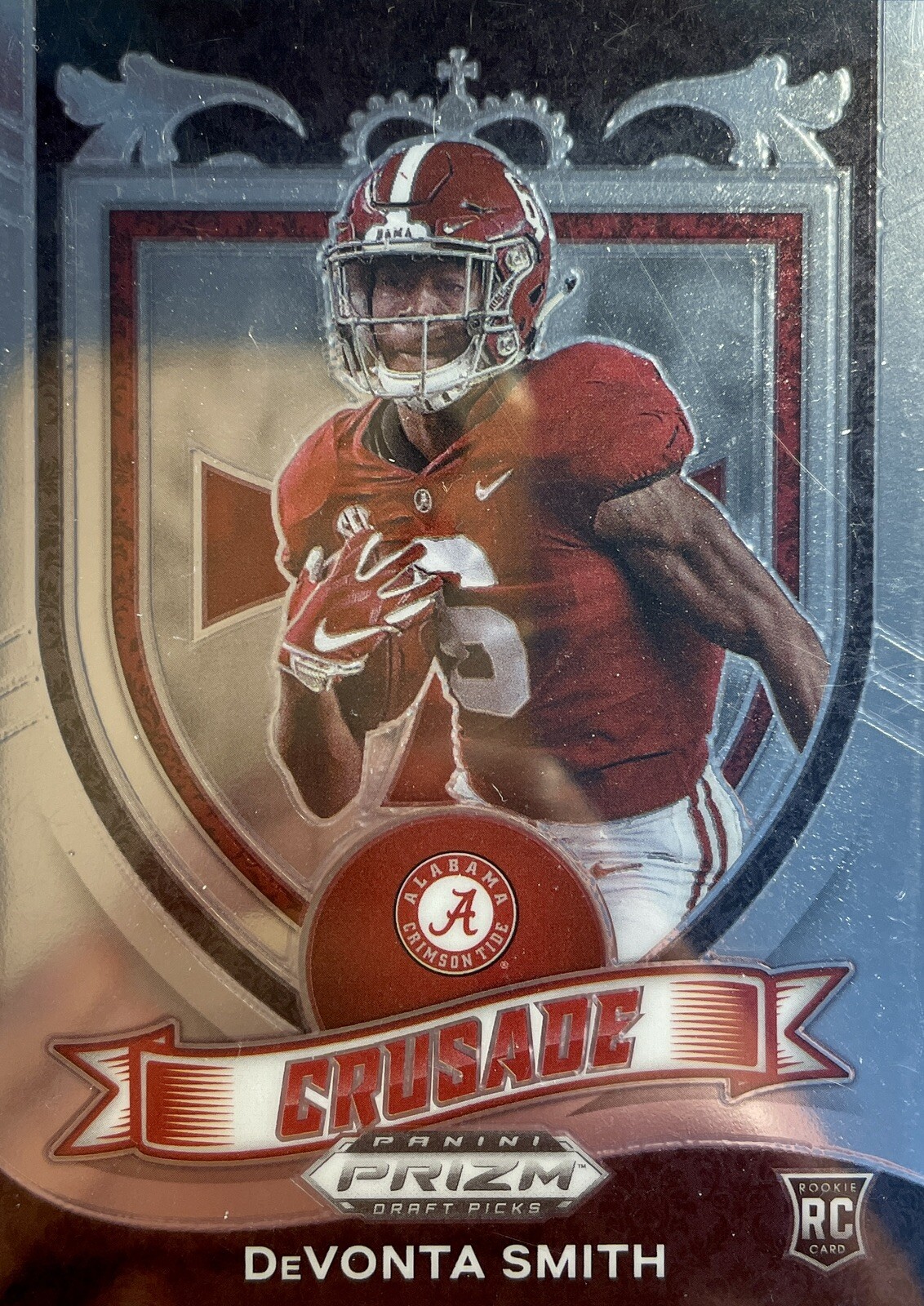 2021 Panini Prizm Draft Picks Crusade Insert Devonta Smith #165 Eagles Rookie RC