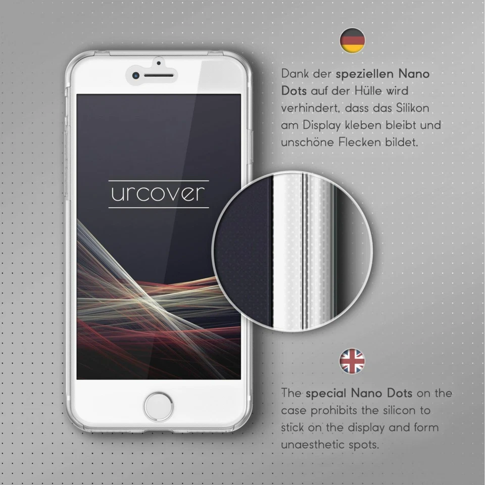 Urcover® Coque 360° Housse Intégrale Etui Smartphone Soft Case Apple LG - Photo 4/4
