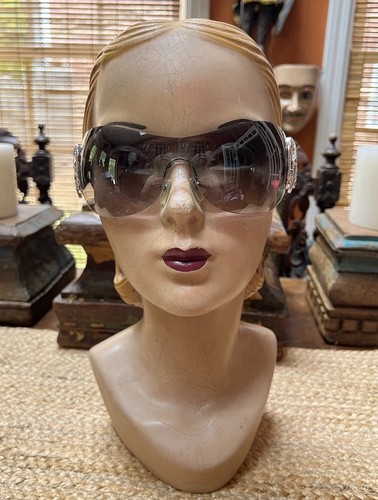 Gafas de sol vintage Bvlgari Borgoña estrás pesadas MODELO 6017-B - Imagen 4 de 12