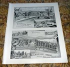 Winnipiseogee & Lakeside House - Alton Bay / Weirs, New Hampshire Art Print