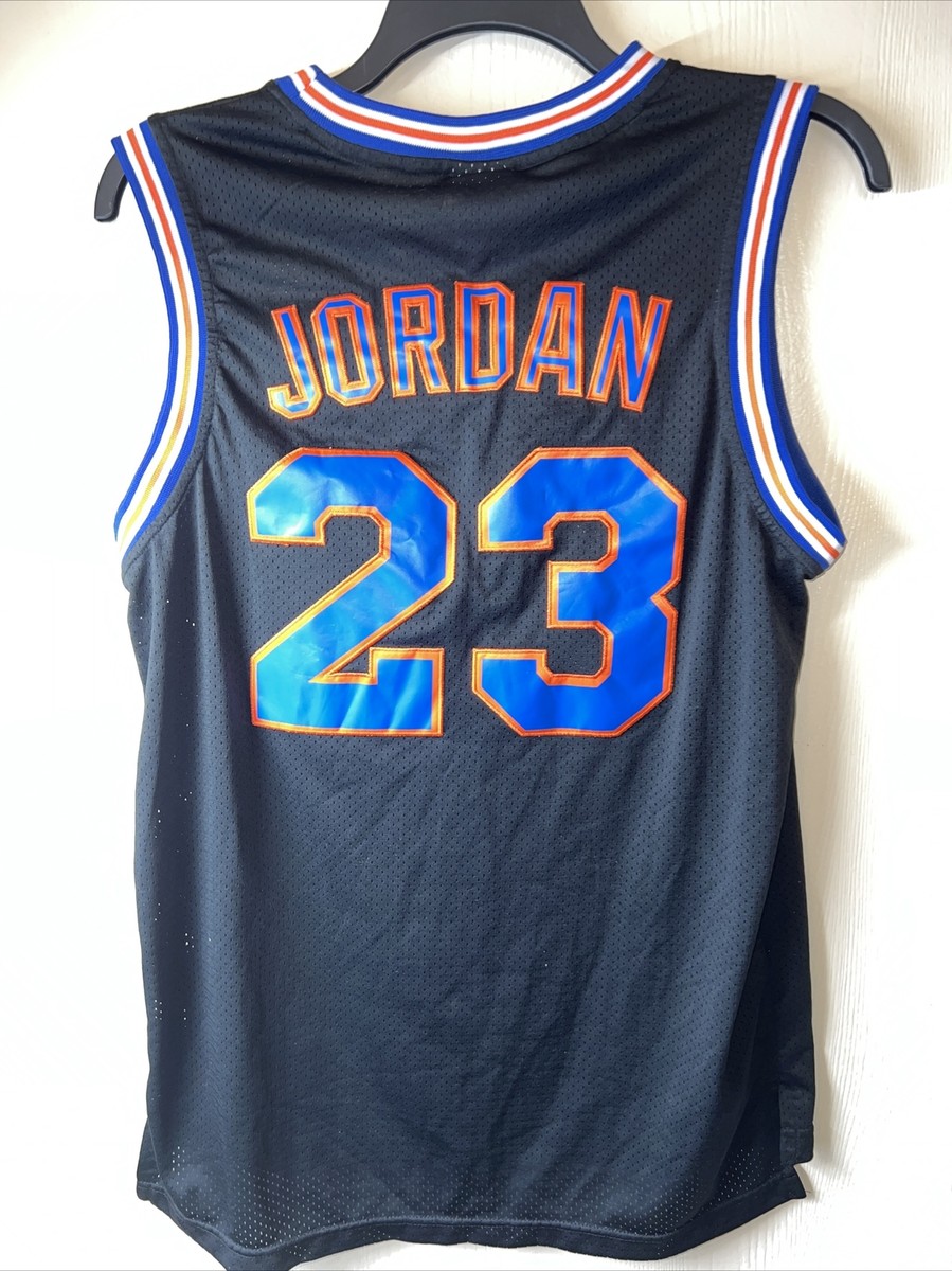 映画 スペースジャム Jordan 23 Tune Squad ジャージ Michael Jordan 23 Tune Squad Black Jersey Basketball Sz M