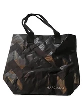 Guess By Marciano Black Chevron Tote Purse Carryall