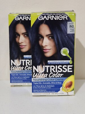 2pk Garnier Nutrisse IN2 Blue Curacao Ultra Nourishing Hair Color