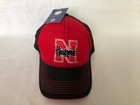 Nebraska Cornhuskers Huskers Hat Cap Adjustable Red Black New w/ Tags Capsmith