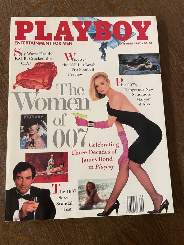 Playboy Magazine September 1987 - Playmate Gwen Hajek - 007 James Bond Women