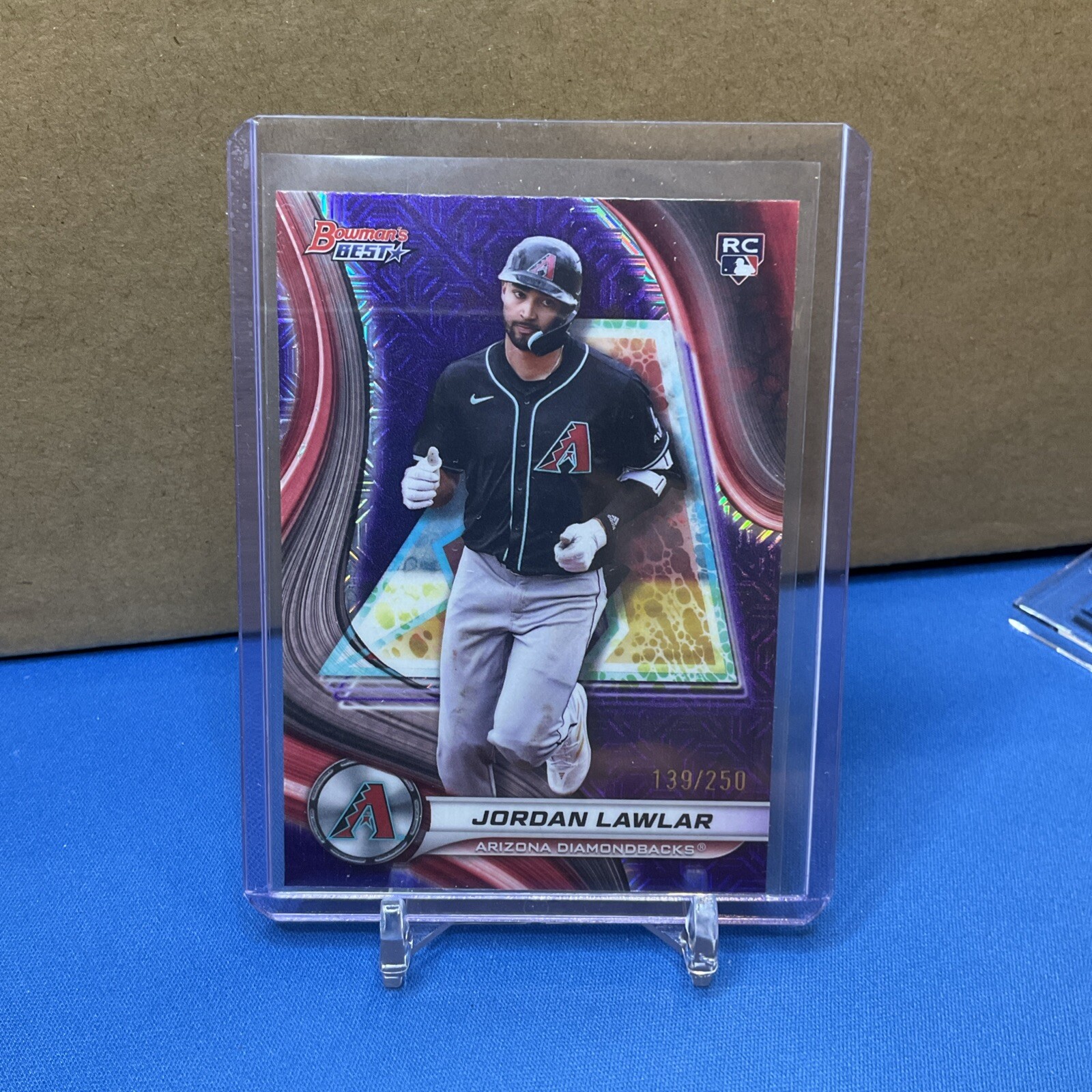 2024 Topps Bowman’s Best - RC #4 Jordan Lawlar True Purple Refractor SP /250