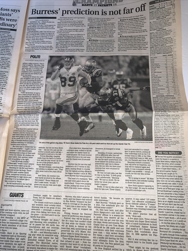 Newark Star Ledger Newspaper 2-4-08 Giants Super Bowl XLII Champs BONUS NY POST - Picture 18 of 22