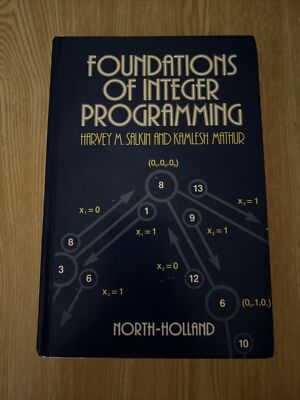 FOUNDATIONS OF INTEGER PROGRAMMING By Harvey M Salkin - Hardcover