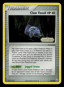Pokemon Card - Root Fossil Power Keepers 86/108 Reverse Holo Stamped