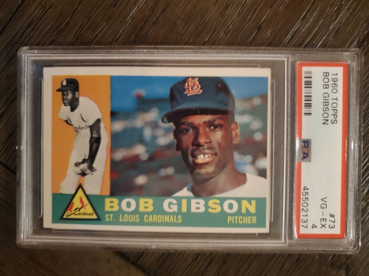 1960 Topps BOB GIBSON #73 PSA 4 VG-EX St Louis Cardinals HOF 2nd year