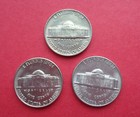 1960 ,1961 & 1968-D  LOT OF 3  BU  JEFFERSON NICKELS — photo 2