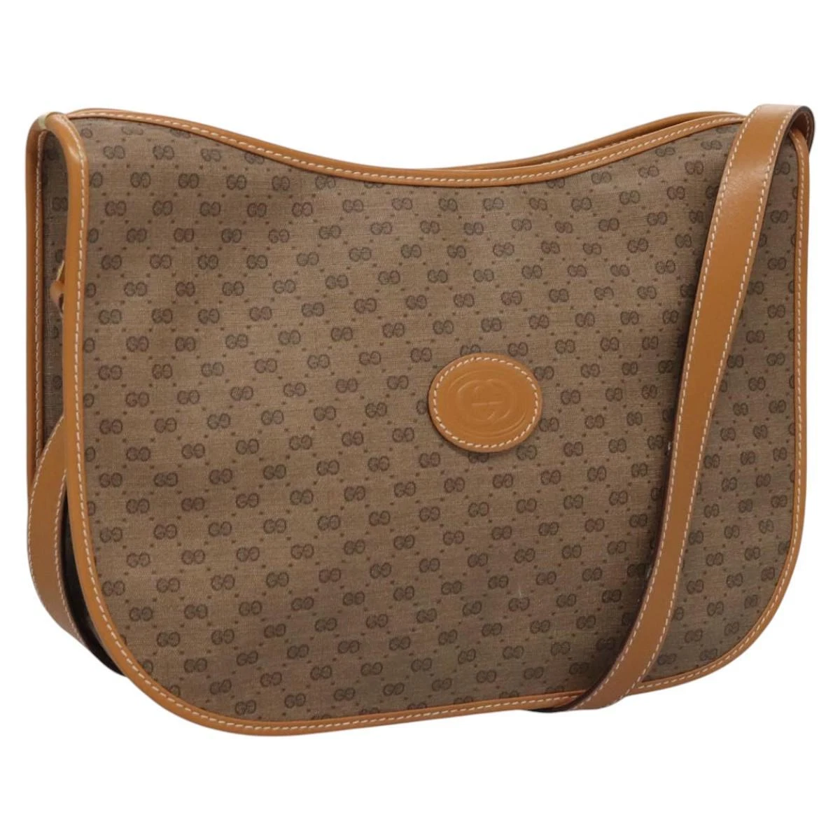 Sac à bandoulière GUCCI Micro GG Supreme PVC beige or 001 090 1036 authentique ep7828