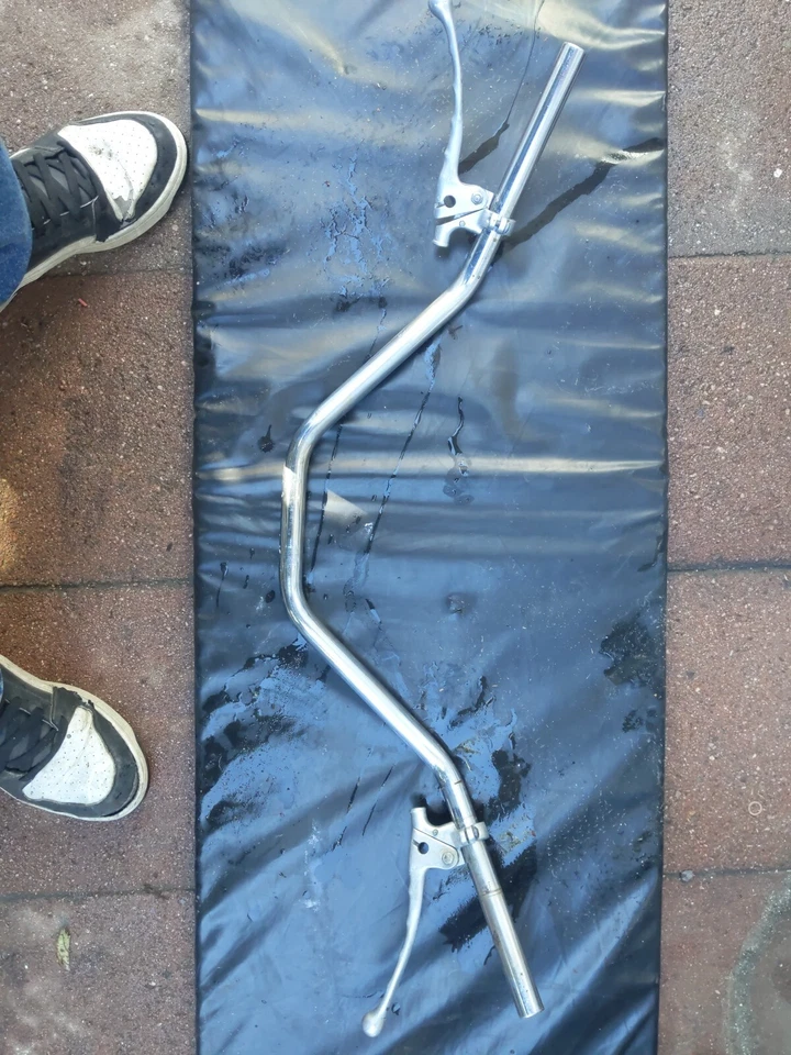 1968 350 Ducati Scrambler original style chrome handlebars No Levers - Image 2 of 4